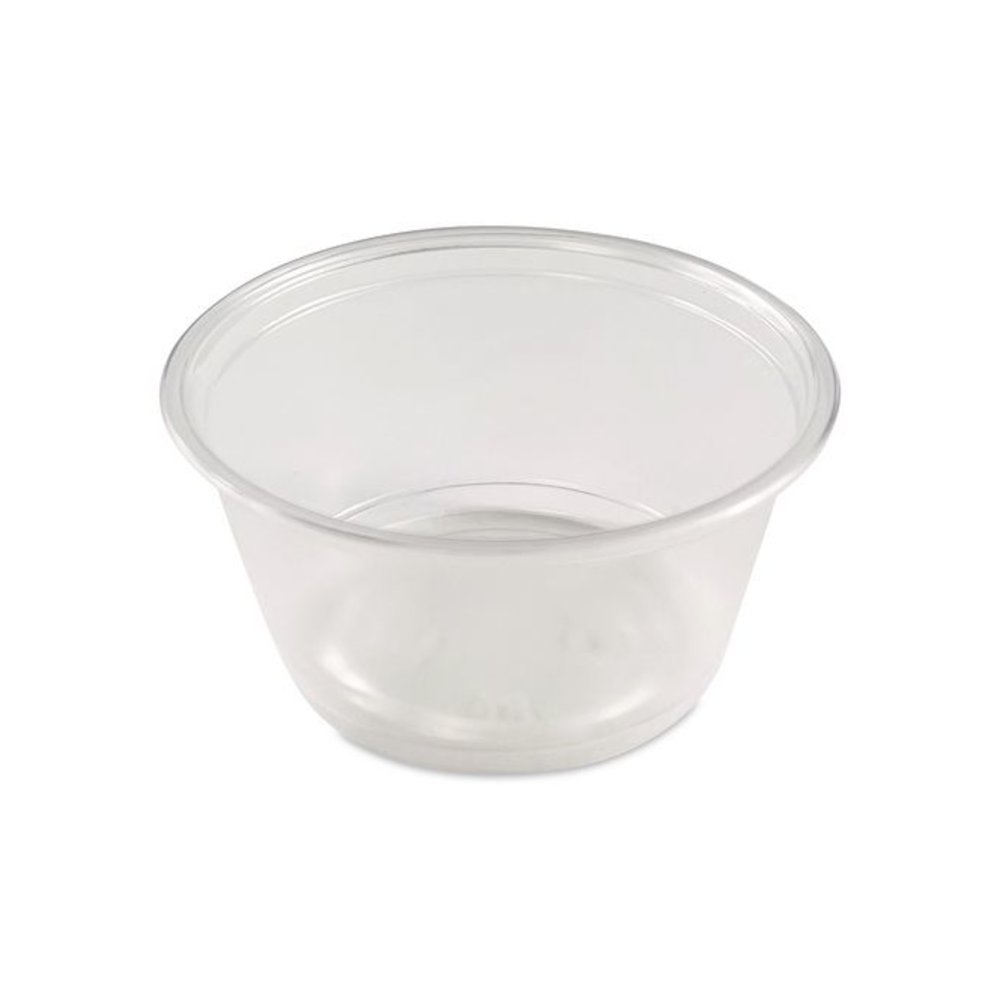 Portion Cups, 2 oz, Clear, 100/Pack, 25 Packs/Carton. Picture 2