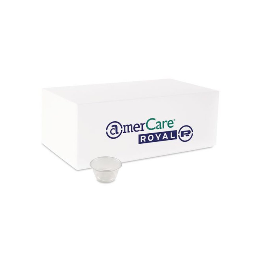 Portion Cups, 2 oz, Clear, 100/Pack, 25 Packs/Carton. Picture 1