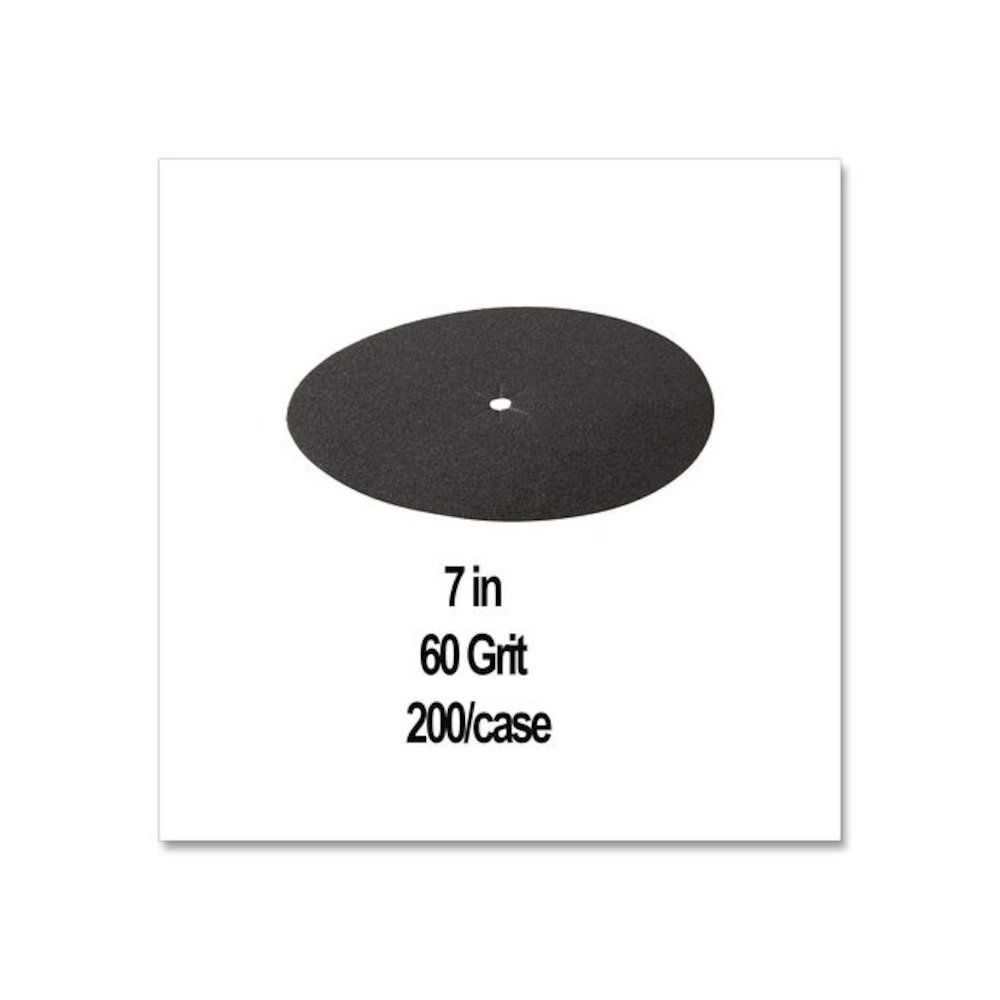 Floor Surfacing Hookit Discs, 7" Diameter, 60 Grit, Purple, 200/Carton. Picture 3