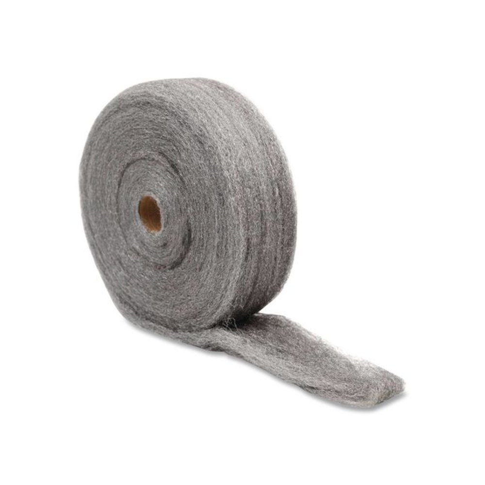 Industrial-Quality Steel Wool Reel, #1 Medium, 5 lb Reel, 6/Carton. Picture 2