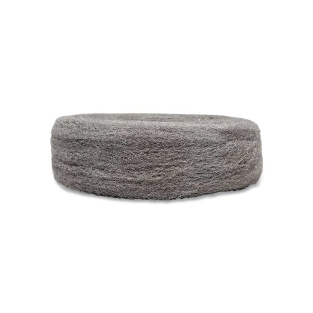 Industrial-Quality Steel Wool Reel, #2 Medium Coarse, 5 lb Reel, Steel Gray, 6/Carton. Picture 3
