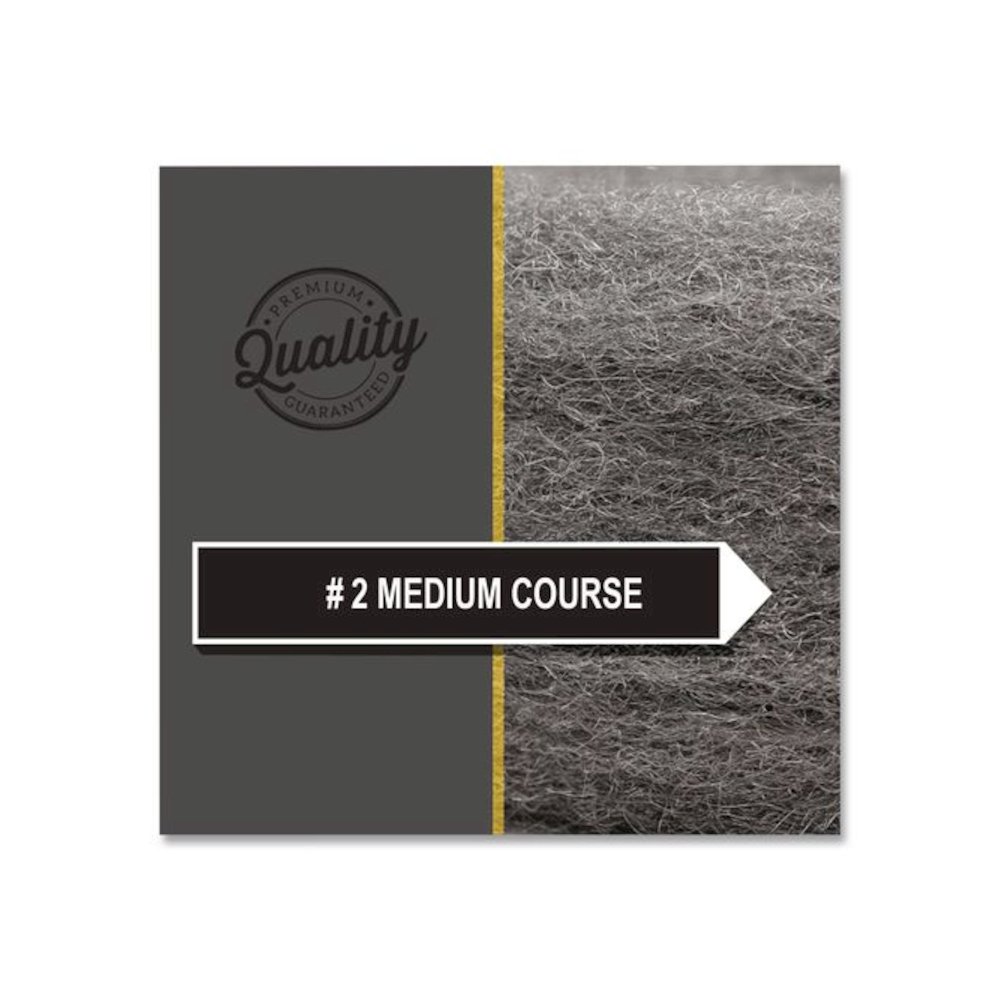 Industrial-Quality Steel Wool Reel, #2 Medium Coarse, 5 lb Reel, Steel Gray, 6/Carton. Picture 4