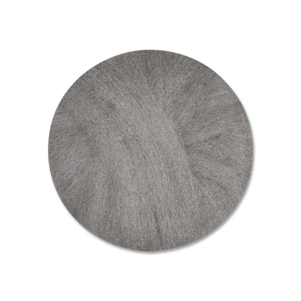 Radial Steel Wool Pads, Grade 3 (Standard): Cleaning and Polishing, 20" Diameter, Gray, 12/Carton. Picture 6