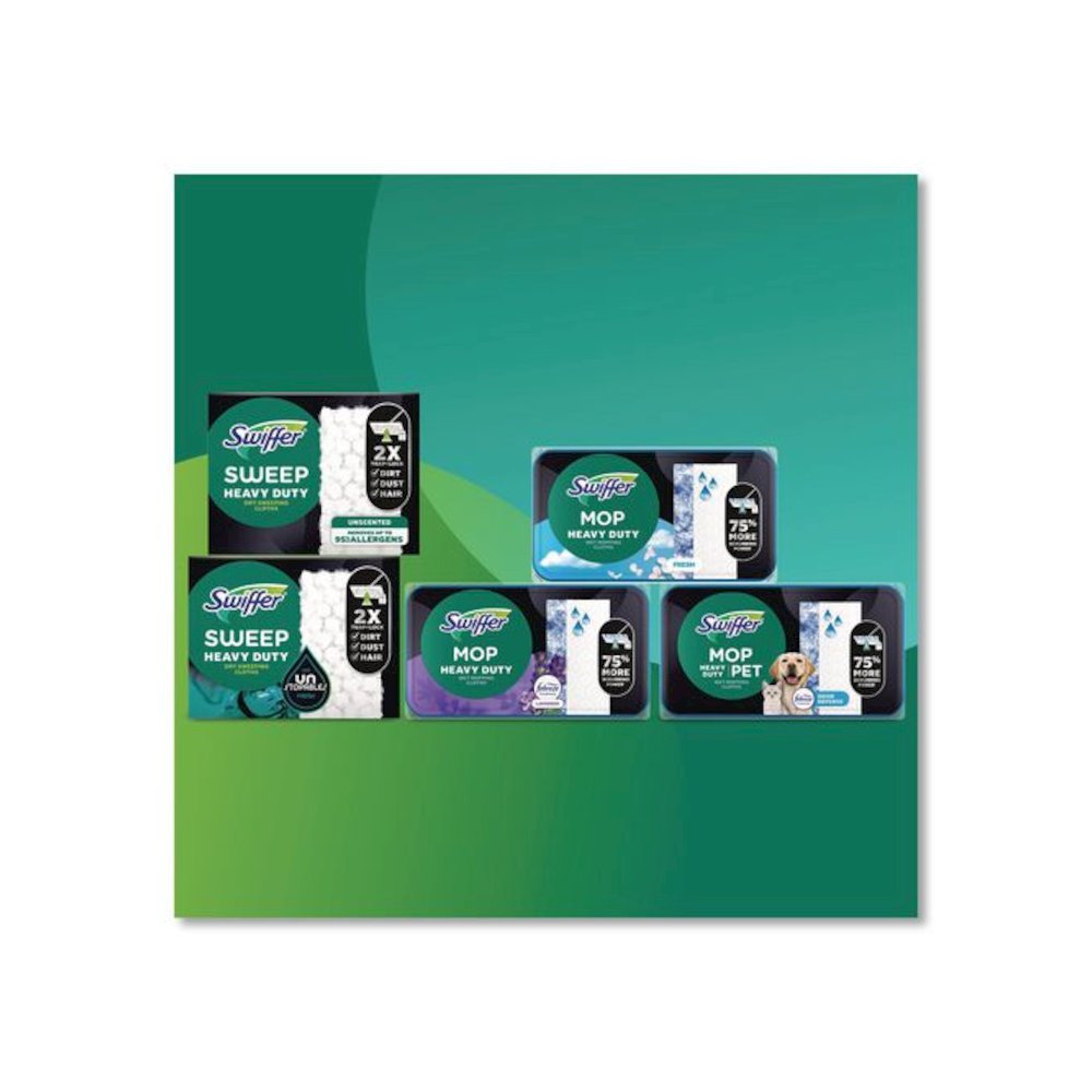 Heavy-Duty Wet Refill Cloths, 10 x 8, Open Window Fresh, 20/Tub, 6 Tubs/Carton. Picture 4