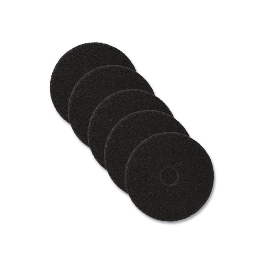 Stripping Pad, 13" Diameter, Black, 5/Carton. Picture 1