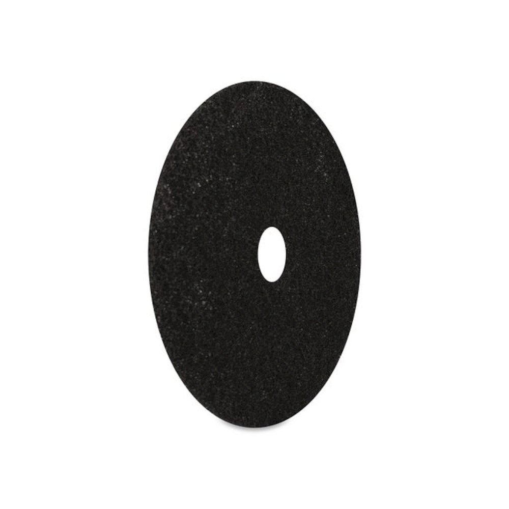 Stripping Pads, Heavy-Duty, 20" Diameter, Black, 5/Carton. Picture 3