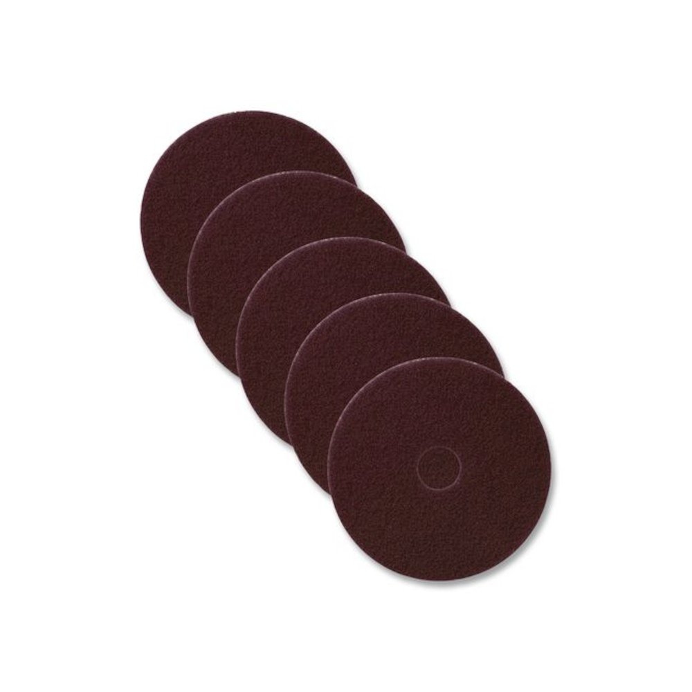 EcoPrep EPP Specialty Pad, 15" Diameter, Maroon, 10/Carton. Picture 2
