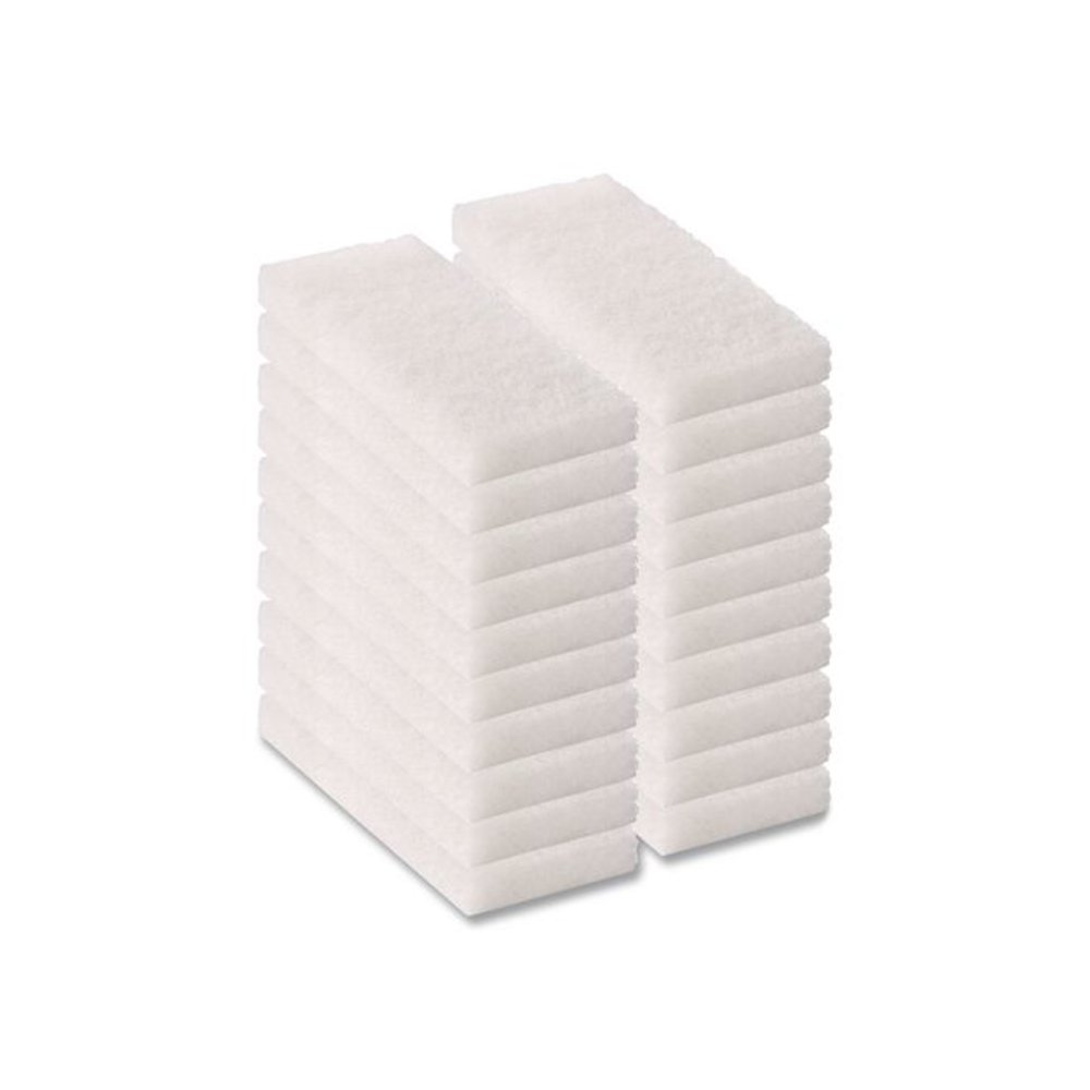 Octopus Light Duty Cleaning Pad, 5" x 9", White, 20/Carton. Picture 1