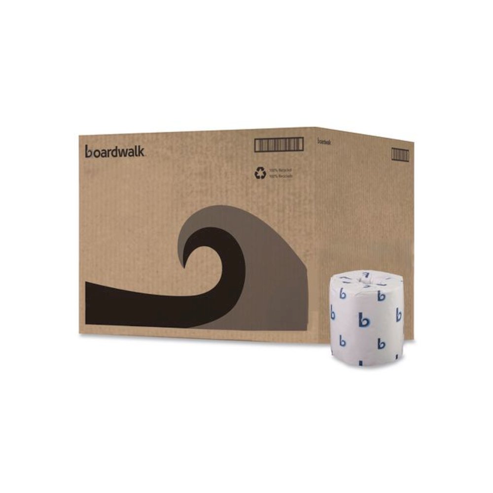 Two-Ply Toilet Tissue, Septic Safe, White, 500 Sheets/Roll, 96 Rolls/Carton. Picture 1