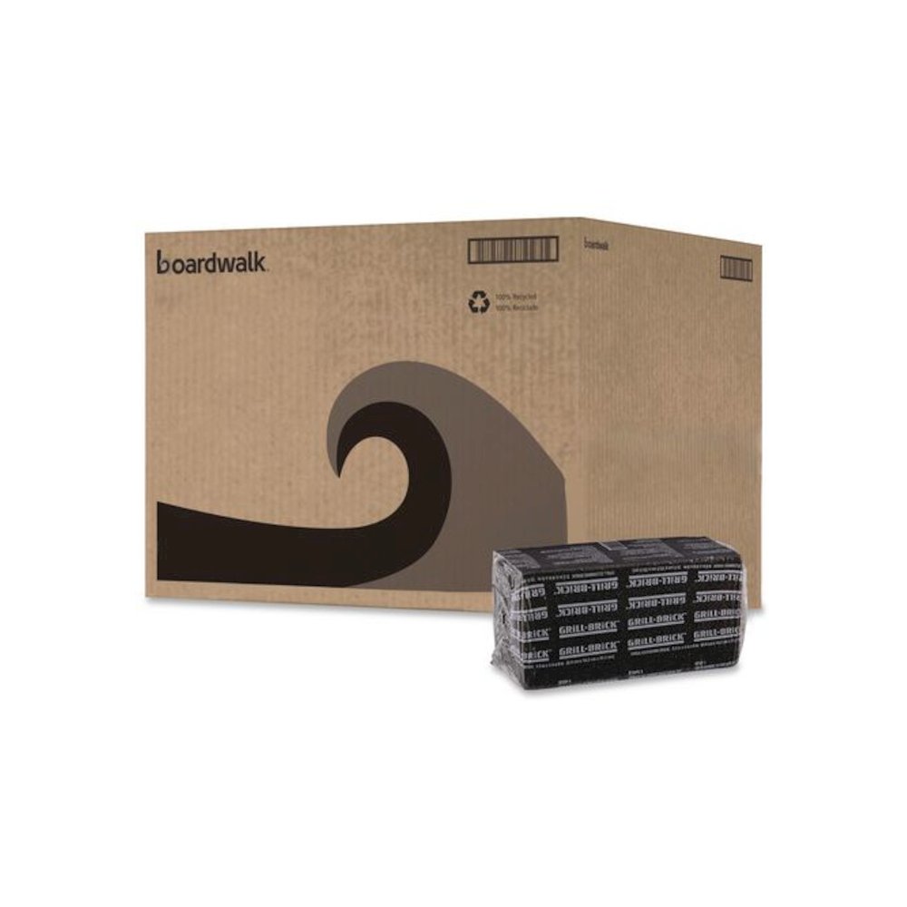 Grill Brick, 8 x 4, Black, 12/Carton. Picture 1