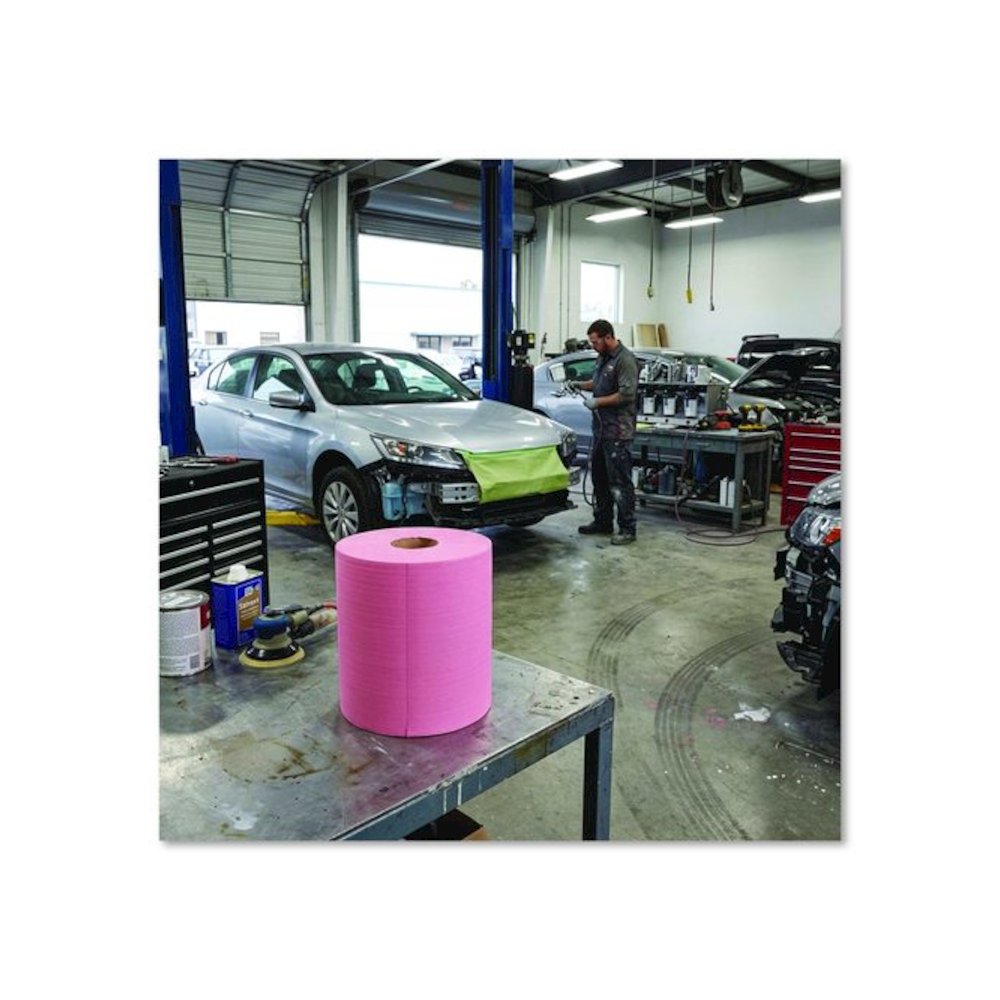 Hydrospun Wipers, 12 x 12, Red, 475/Roll. Picture 3
