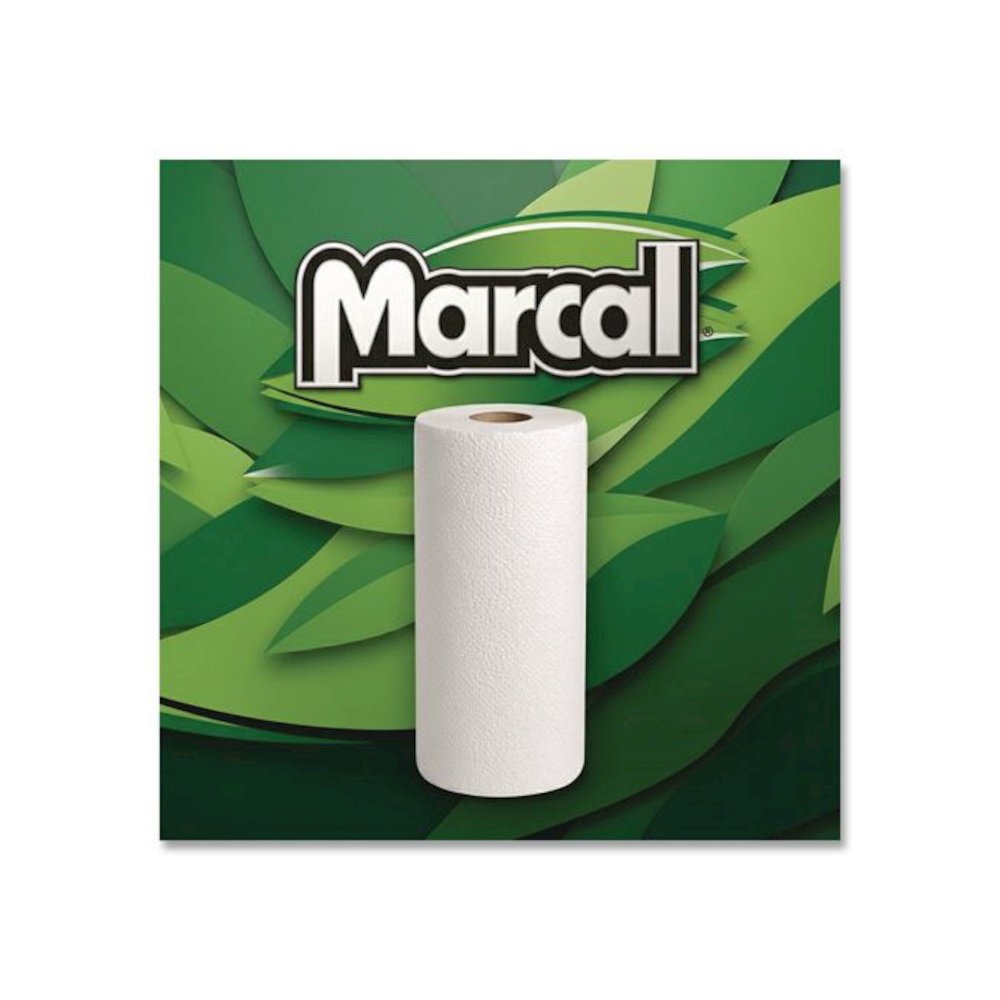 100% Recycled Hardwound Roll Paper Towels, 1-Ply, 7.88" x 350 ft, White, 12 Rolls/Carton. Picture 3