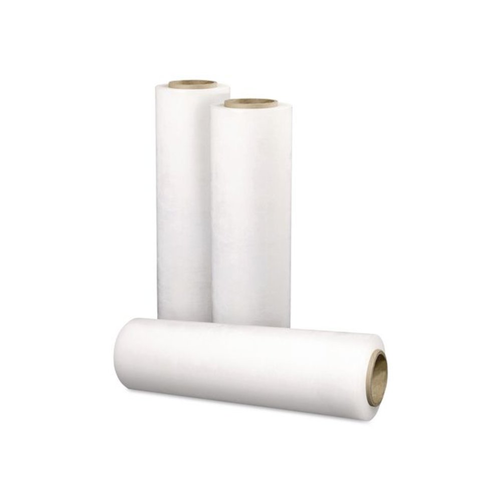 Stretch Film and Shrink Wrap, A and B, 18" x 1,500 ft, 57-Gauge, Clear, 4/Carton. Picture 1