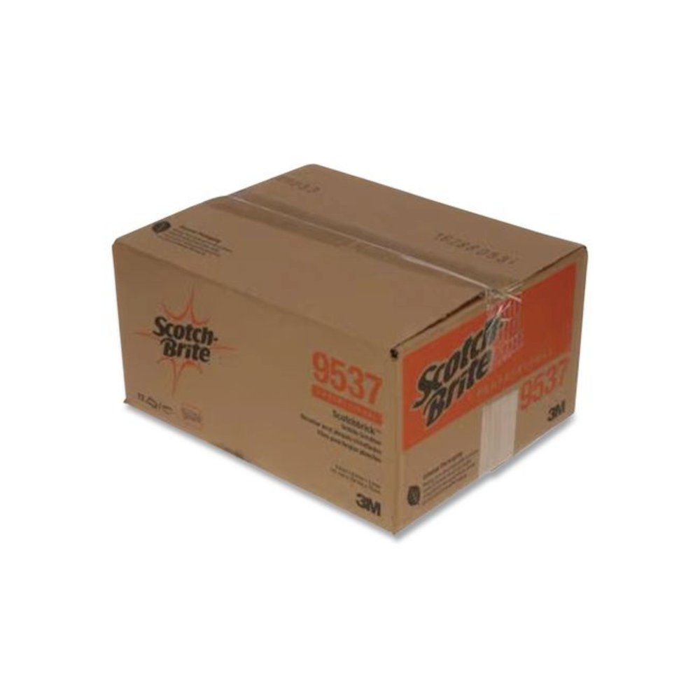 Scotchbrick Griddle Scrubber 9537, 4 x 6, Red/Black, 12/Carton. Picture 3