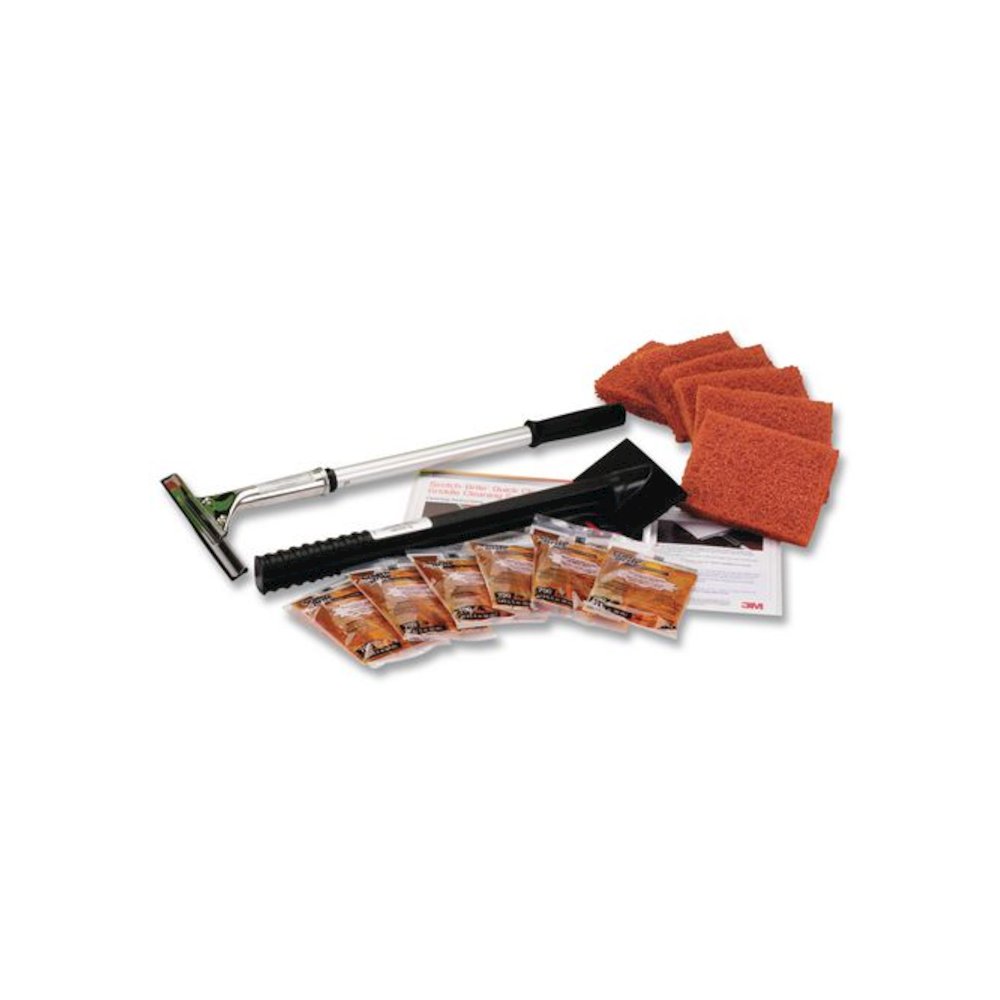 Quick Clean Griddle Cleaning System Starter Kit, 4 x 5.24, Orange. Picture 3