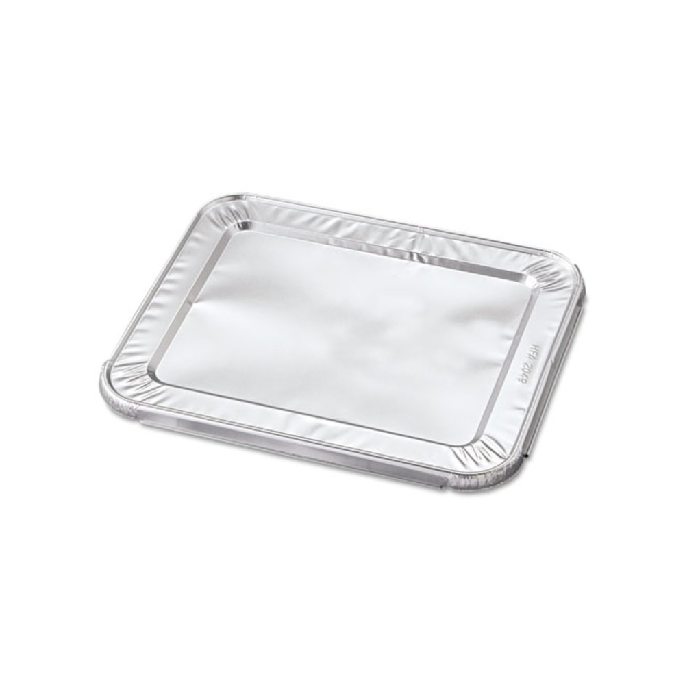 Steam Pan Foil Lids, Fits Half-Size Pan, 30 Gauge, 12.27 x 10.44, 100/Carton. Picture 1