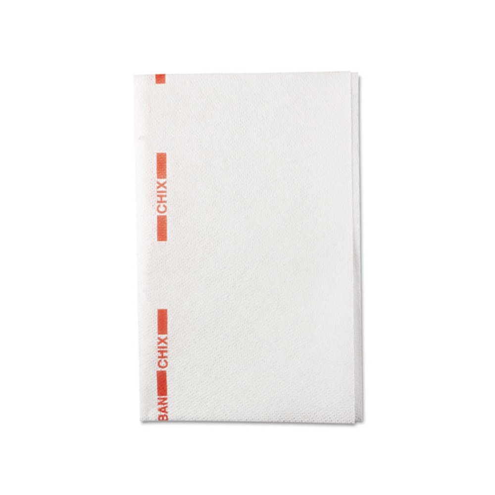 Food Service Towels, Cotton, 13 x 21, White/Red, 150/Carton. Picture 3