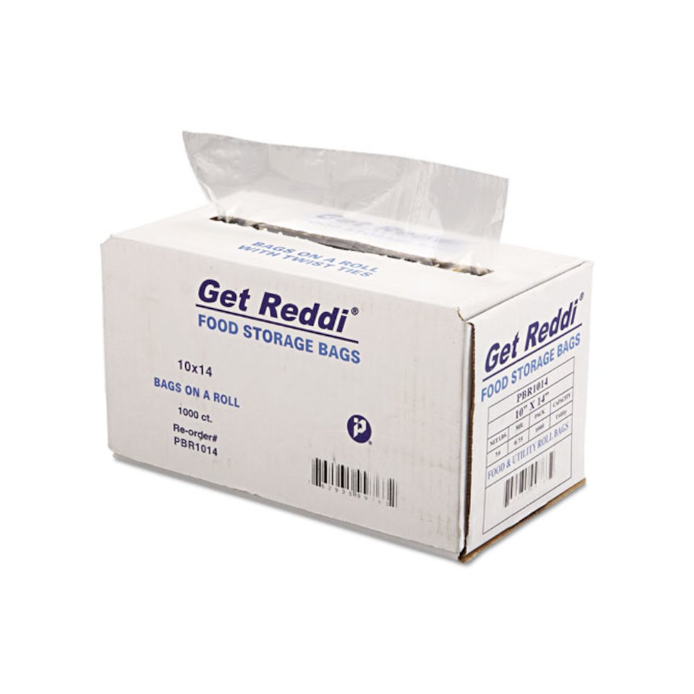 Food Bags, 10" x 14", Clear, 1,000/Carton. Picture 2