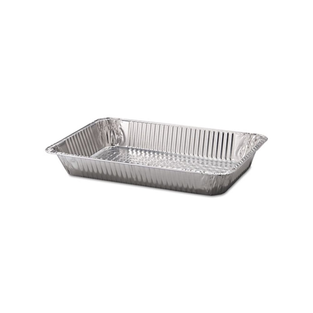 Aluminum Steam Table Pans, Full-Size Deep, 65 Gauge, 3.19" Deep, 12.19 x 20.75, 50/Carton. Picture 1