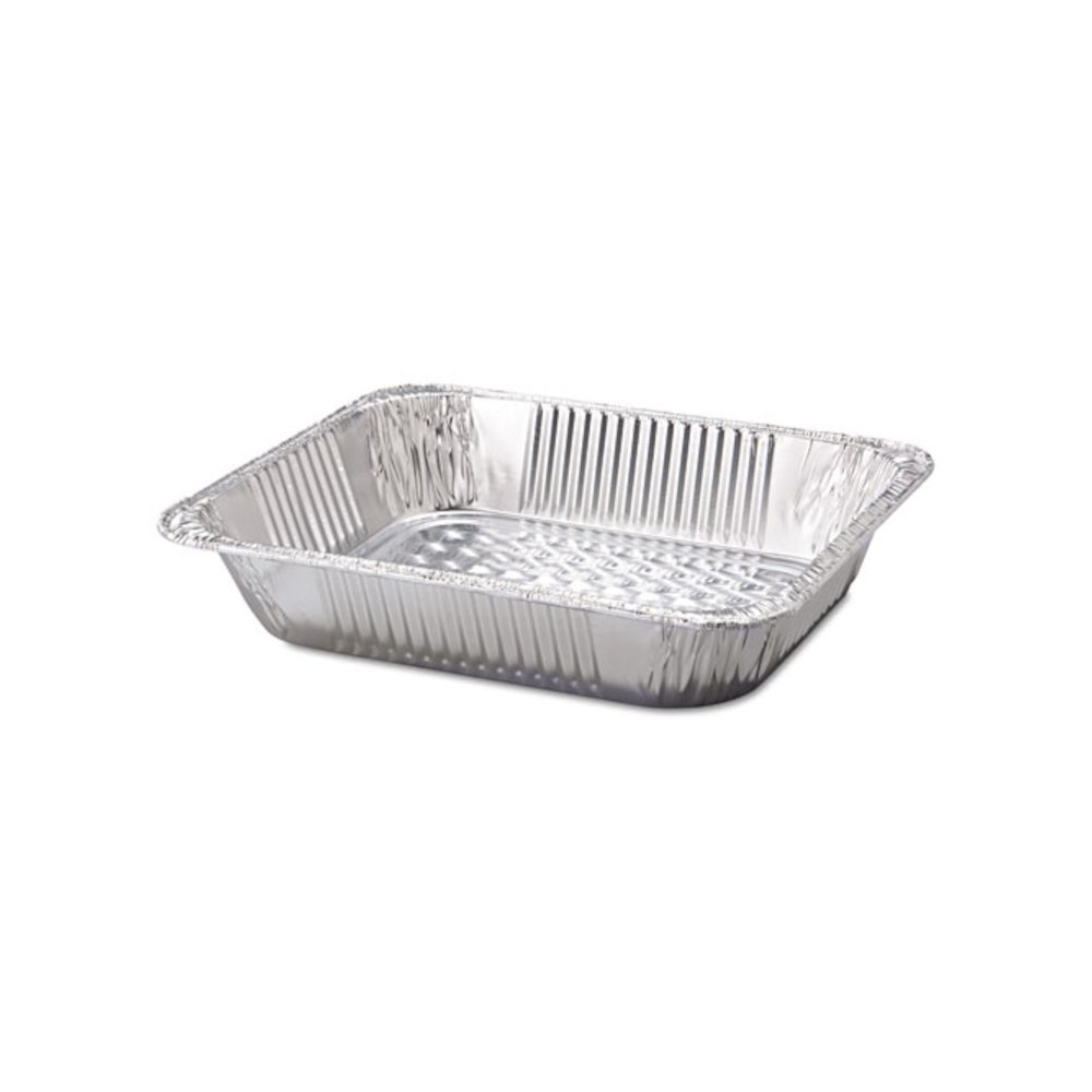 Aluminum Steam Table Pans, Half Size Deep, 2.56" Deep, 10.38 x 12.75, 100/Carton. Picture 1