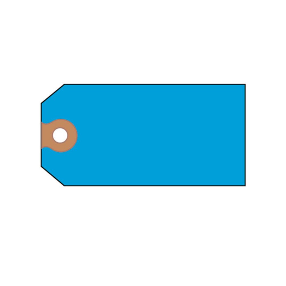 Unstrung Shipping Tags, 11.5 pt Stock, 4.75 x 2.38, Blue, 1,000/Box. Picture 1