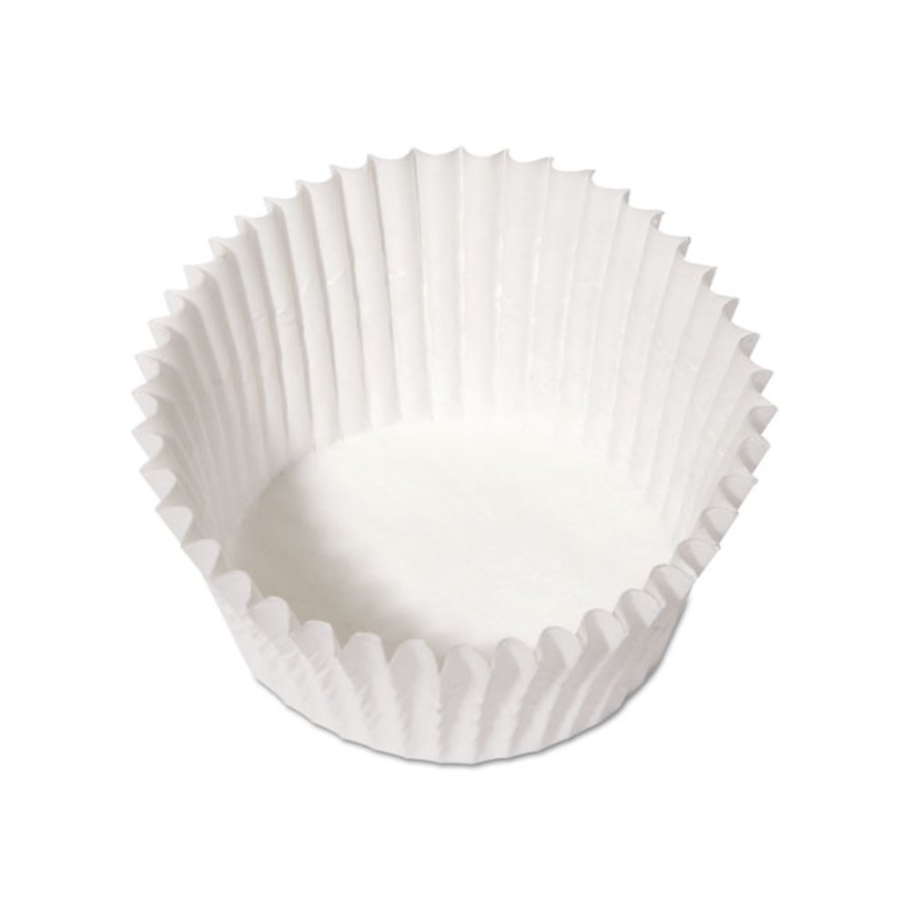 Fluted Bake Cups, 4.5" Diameter x 1.25" h, White, Paper, 500/Pack, 20 Packs/Carton. Picture 3