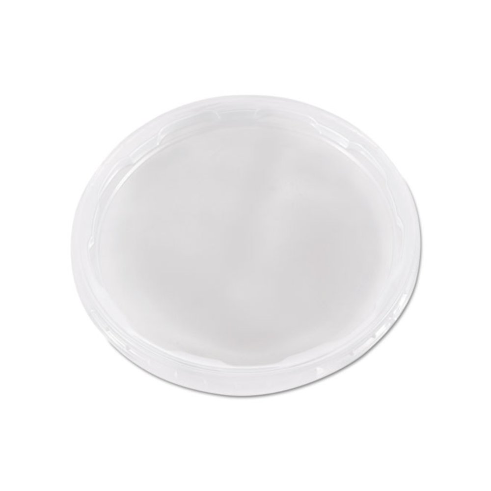 Deli Container Lids, Plug-Style, Clear, Plastic, 50/Pack, 10 Packs/Carton. Picture 1