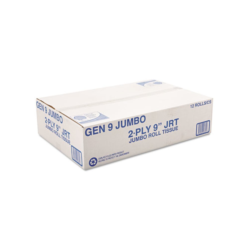 Jumbo Roll Bath Tissue, Septic Safe, 2-Ply, 3.3" x 700 ft, White, 12 Rolls/Carton. Picture 3