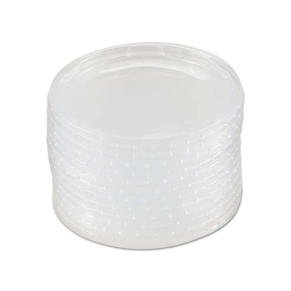 Deli Container Lids, Plug-Style, Clear, Plastic, 50/Pack, 10 Packs/Carton. Picture 2