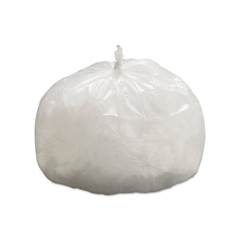 High-Density Can Liners, 33 gal, 9 mic, 33" x 39", Natural, Perforated Roll, 25 Bags/Roll, 20 Rolls/Carton. Picture 1