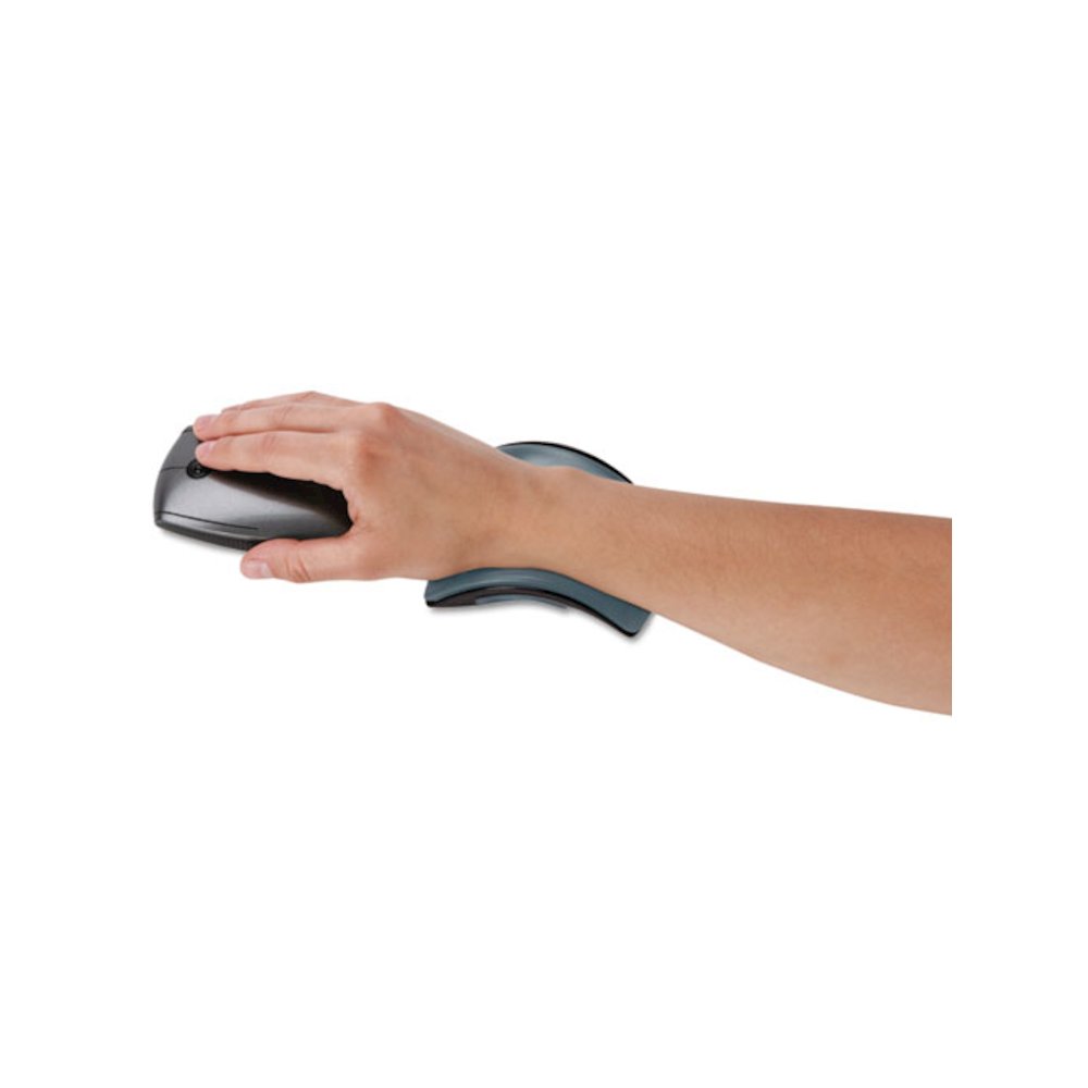 SmartFit Conform Keyboard Wrist Rest, 6.25 x 5.33, Black. Picture 2