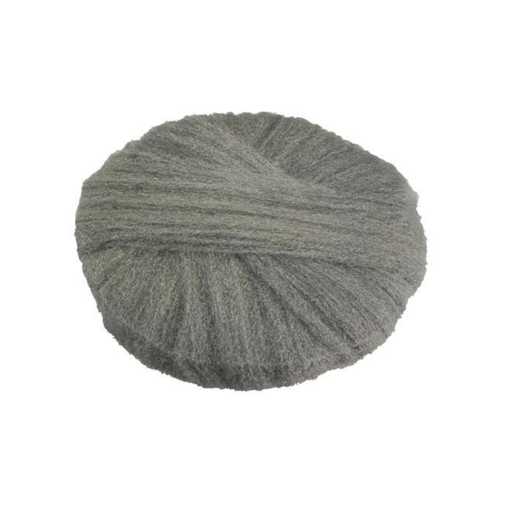 Radial Steel Wool Pads, Grade 3 (Standard): Cleaning and Polishing, 20" Diameter, Gray, 12/Carton. Picture 1