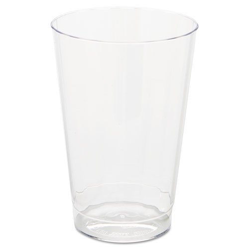 Classic Crystal Plastic Tumblers, 12 oz, Clear, Fluted, Tall, 20/Pack, 12 Packs/Carton. Picture 1