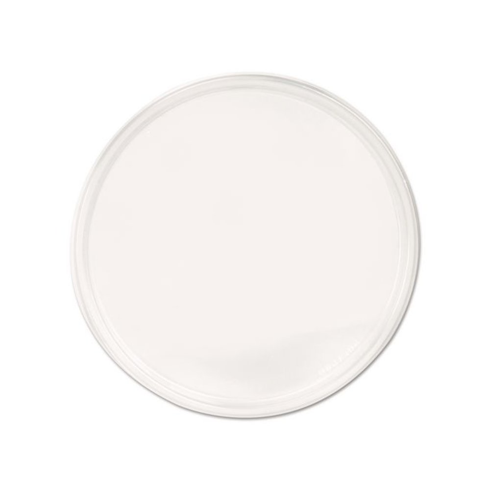 PolyPro Microwavable Deli Container Lids, Clear, Plastic, 500/Carton. Picture 1