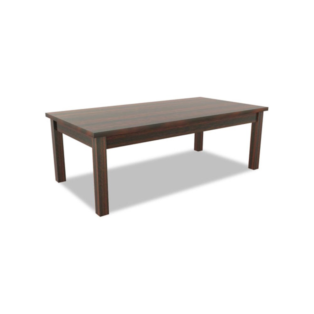 Alera Valencia Series Occasional Table, Rectangle, 47.25w x 19.13d x 16.38h, Mahogany. Picture 1