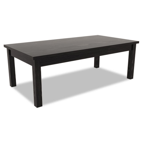 Alera Valencia Series Occasional Table, Rectangle, 47.25w x 19.13d x 16.38h, Black. Picture 1