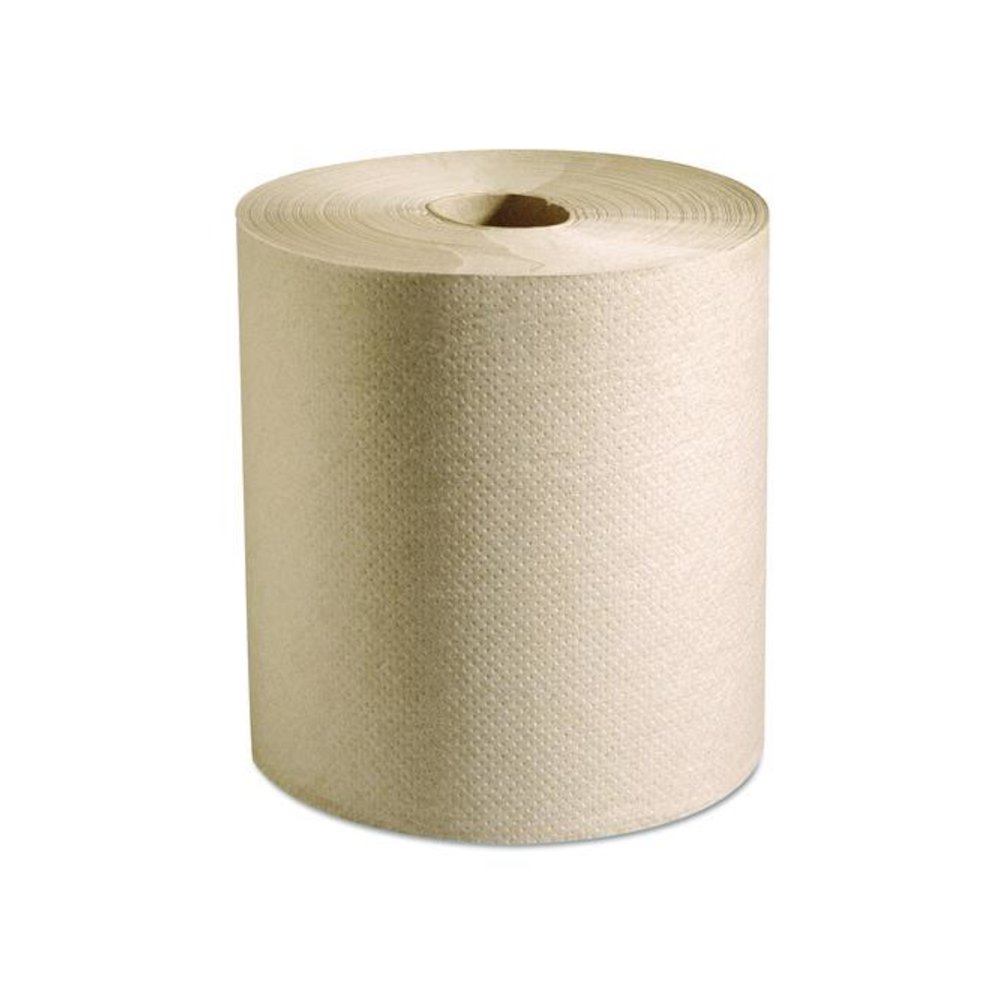 100% Recycled Hardwound Roll Paper Towels, 1-Ply, 7.88" x 800 ft, Natural, 6 Rolls/Carton. Picture 2