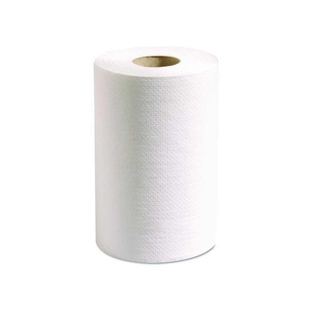 100% Recycled Hardwound Roll Paper Towels, 1-Ply, 7.88" x 350 ft, White, 12 Rolls/Carton. Picture 1