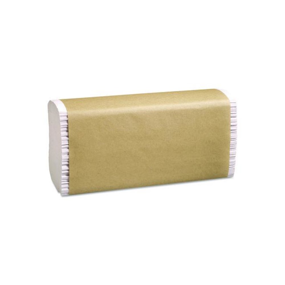 100% Recycled Folded Paper Towels, Multi-Fold, 1-Ply, 9.5 x 9.25, White, 250/Pack, 16 Packs/Carton. Picture 1