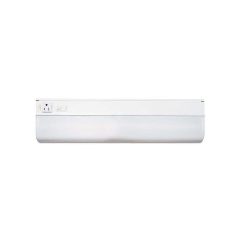 Low-Profile Under-Cabinet LED-Tube Light Fixture with (1) 9 W LED Tube, Steel Housing, 18.25" x 4" x 1.75", White. Picture 1