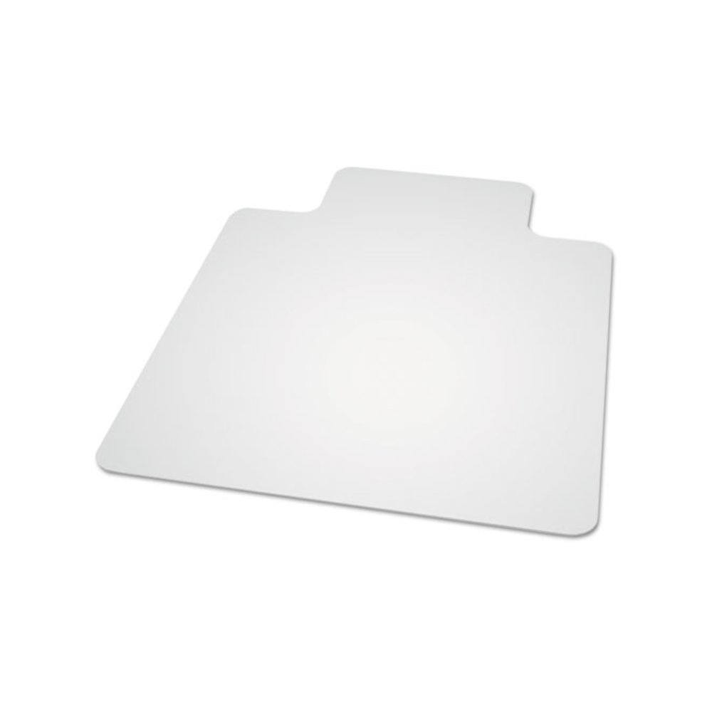 Natural Origins Biobased Chair Mat for Hard Floors, Rectangular with Lip, Straight Edges, 45" x 53", Clear. Picture 2
