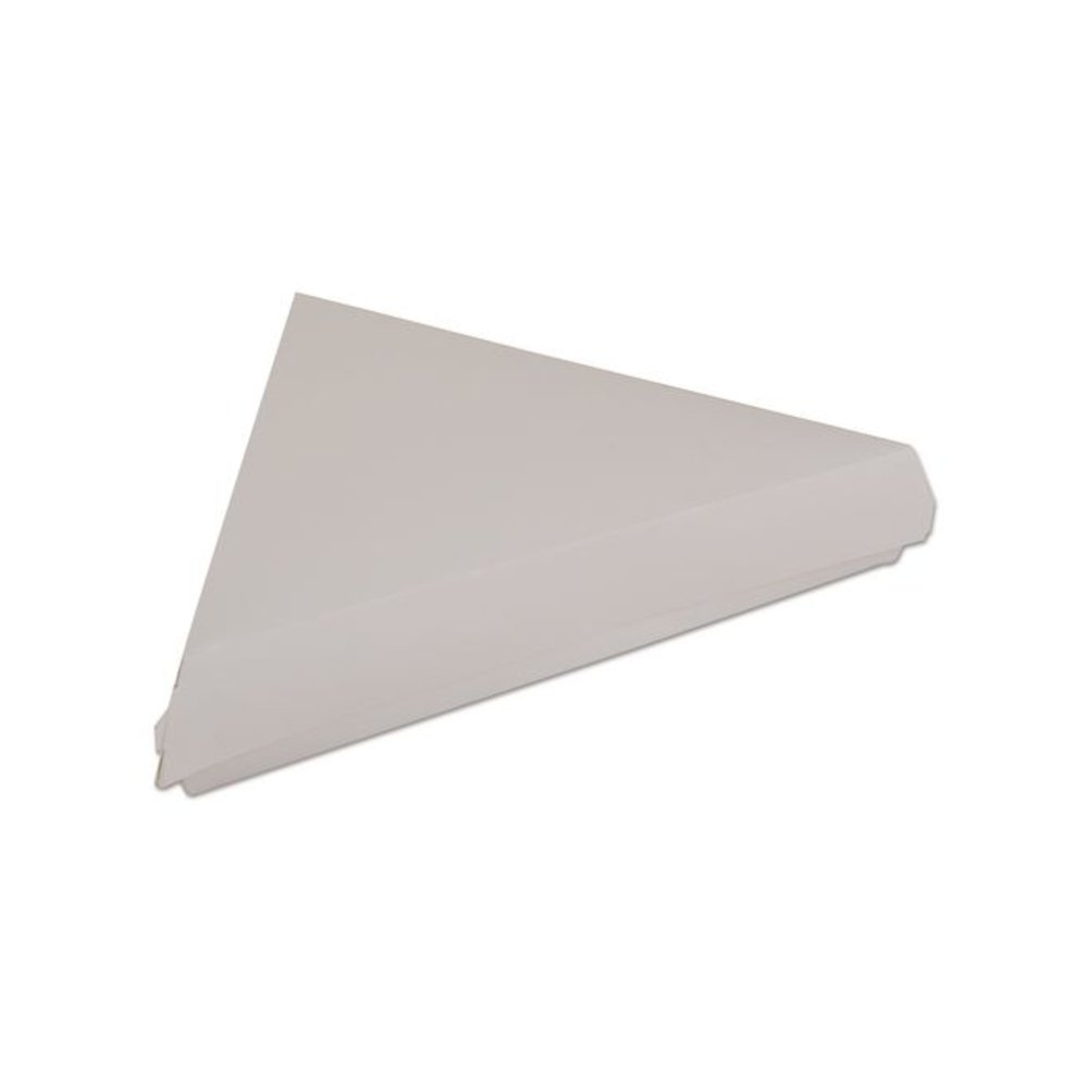 White Pizza Clamshells, 9.25 x 9 x 1.69, White, Paper, 400/Carton. Picture 1
