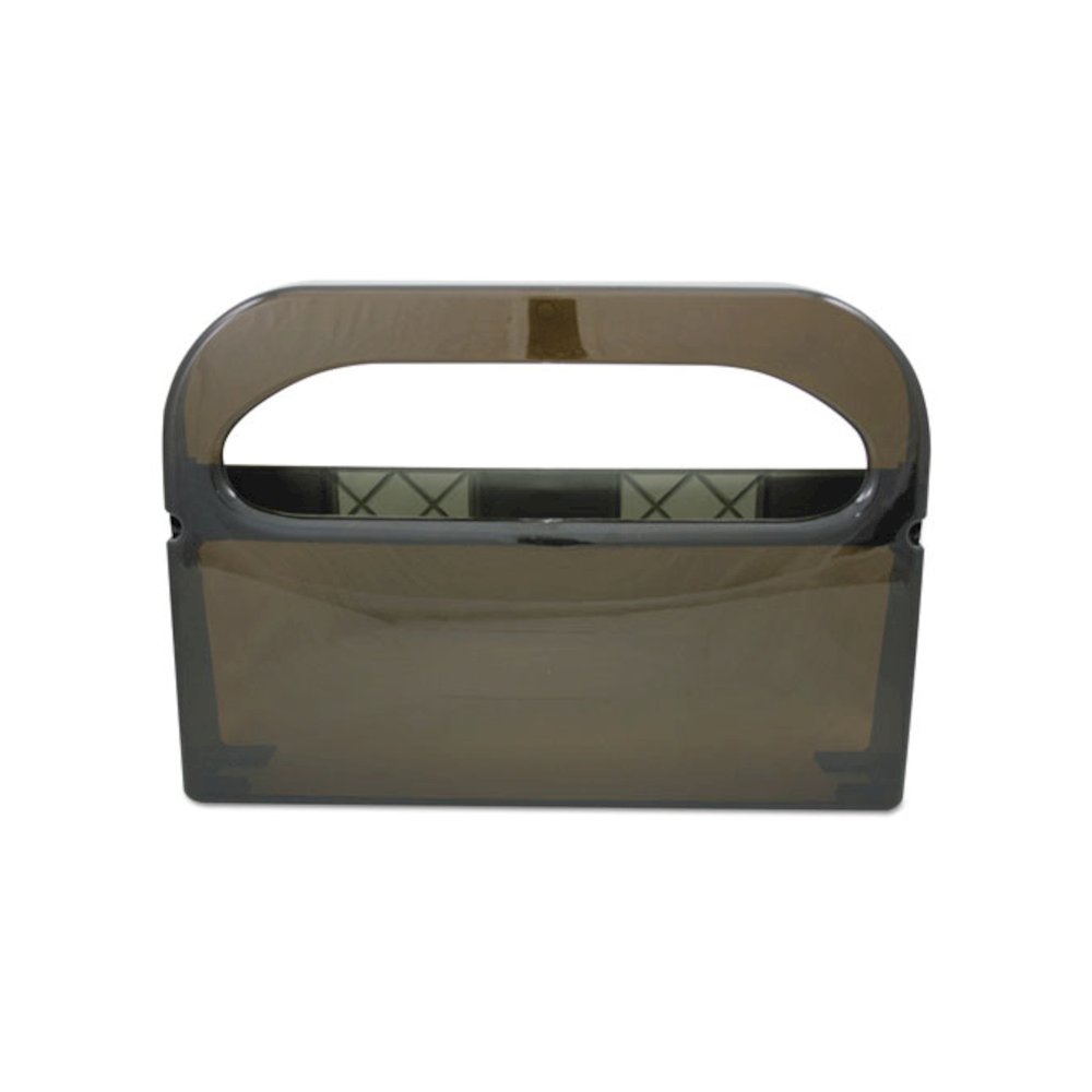 Health Gards Toilet Seat Cover Dispenser, Half-Fold, 16 x 3.25 x 11.5, Smoke. Picture 1