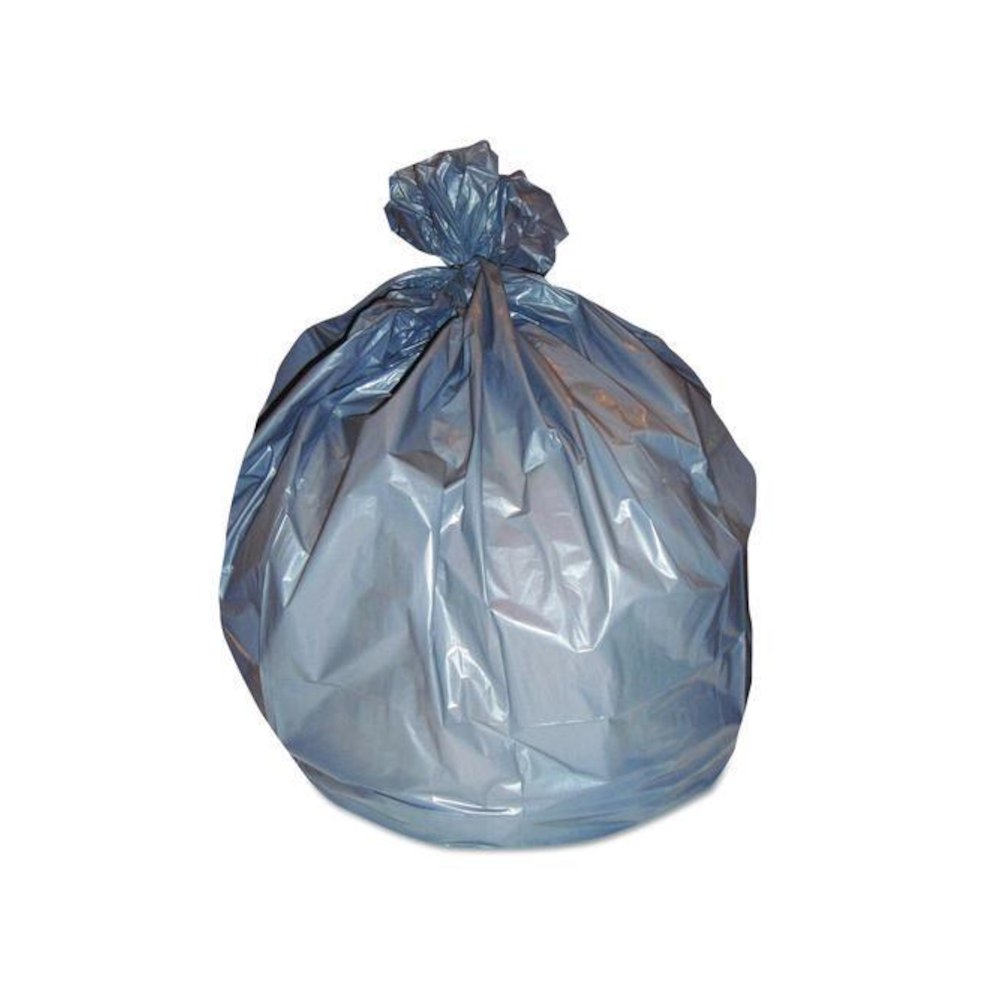 Right Sack Can Liners, 56 gal, 40.64 mic, 44" x 55", Gray, 100/Carton. Picture 2