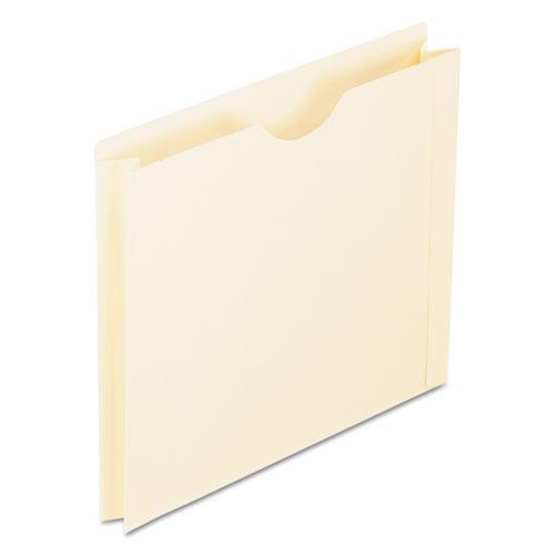 Manila Reinforced File Jackets, 2-Ply Straight Tab, Letter Size, Manila, 50/Box. Picture 1