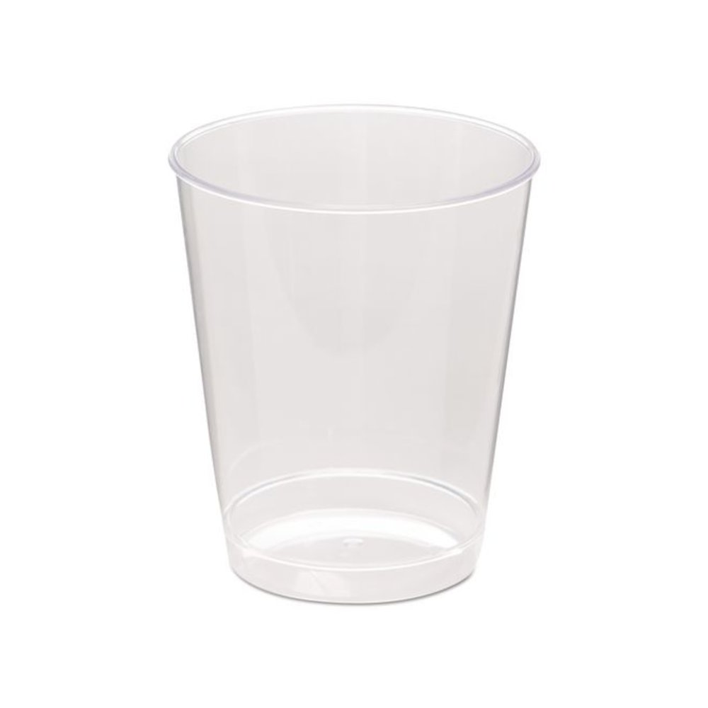 Comet Plastic Tumbler, Tall, 8 oz, Clear, 25/Pack, 20 Packs/Carton. Picture 1