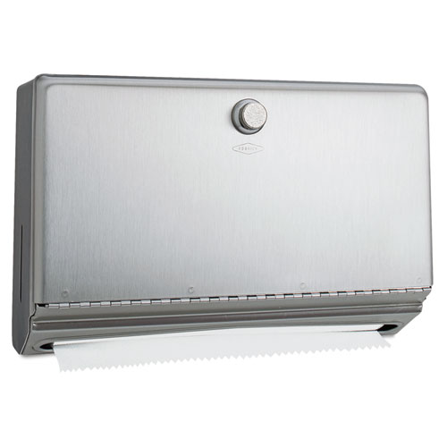 Surface-Mounted Paper Towel Dispenser, 10.75 x 4 x 7.13, Stainless Steel. Picture 1