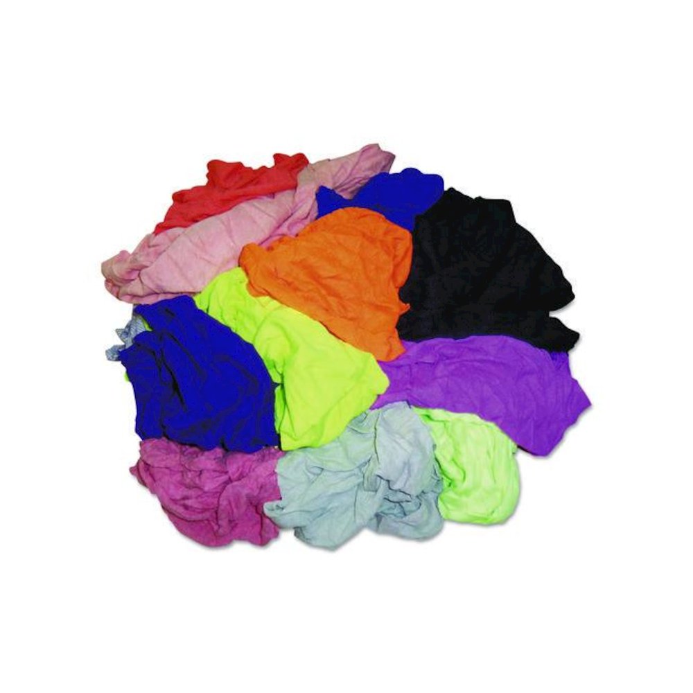 New Colored Knit Polo T-Shirt Rags, Assorted Colors, 10 Pounds/Carton. Picture 1