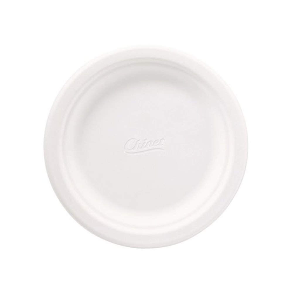 Classic Paper Plates, 6.75" dia, White, 125/Pack, 8 Packs/Carton. Picture 2