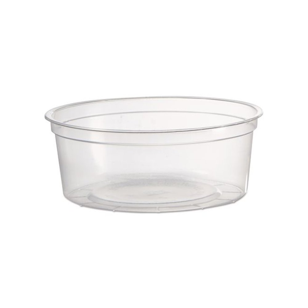 Deli Containers, 8 oz, Clear, Plastic, 50/Pack, 10 Pack/Carton. Picture 4